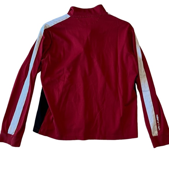 POLO RALPH LAUREN PIMA COTTON TRACK SUIT TOP JACKET 1/4 ZIP SHIRT PONY LOGO MED - Picture 5 of 5